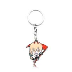 Chainsaw man Metal key chain b...