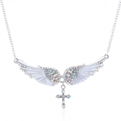 Angel wings Womens pendant wit...