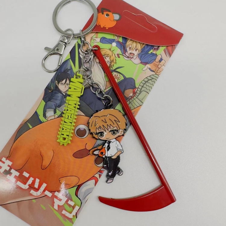 Chainsaw man Animation cartoon 3 pendant key chain pendant 5116