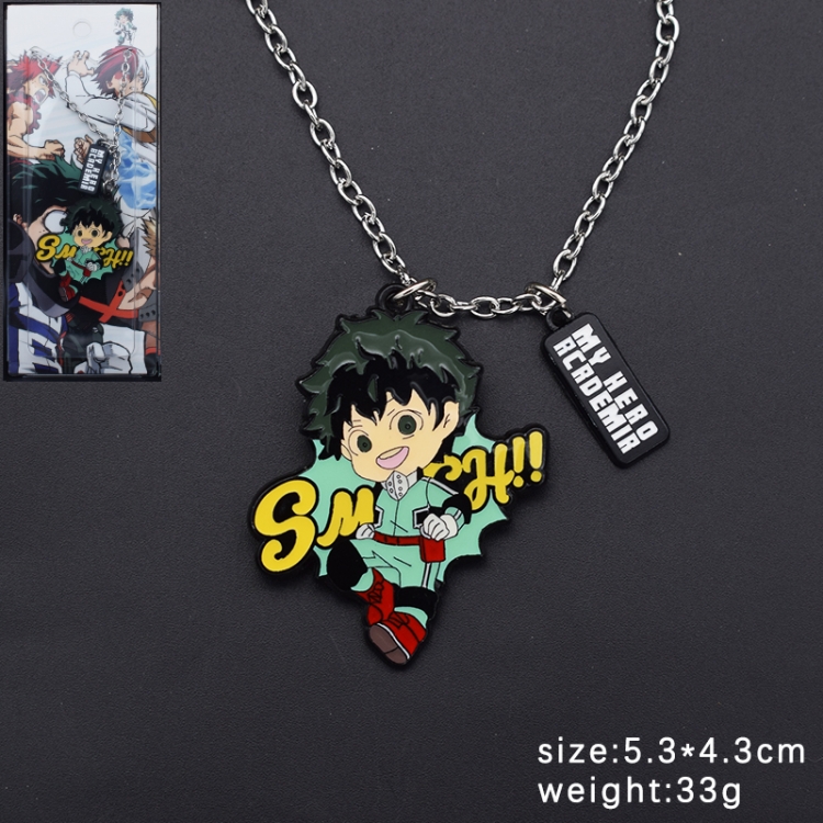 My Hero Academia Anime cartoon metal necklace pendant price for 5 pcs