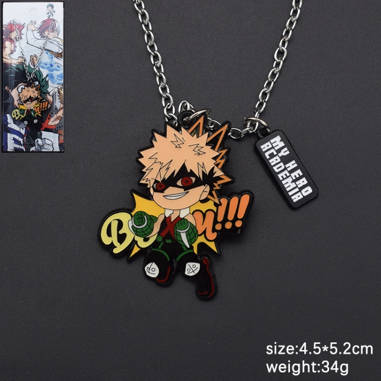 My Hero Academia Anime cartoon metal necklace pendant price for 5 pcs