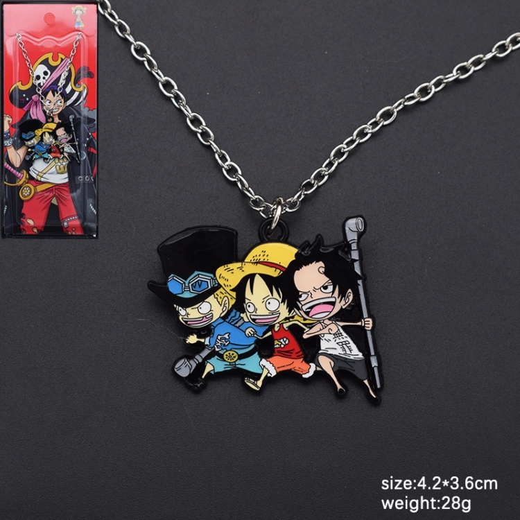 One Piece Anime cartoon metal necklace pendant