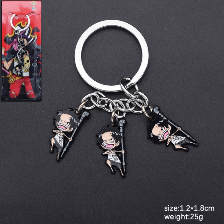 One Piece Animation cartoon series burning key chain schoolbag pendant