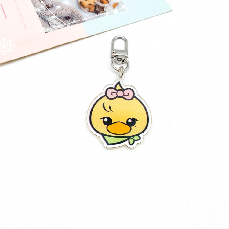 Korean Star  Ppeu Acrylic Keychain Pendant OPP Packaging price for 10 pcs