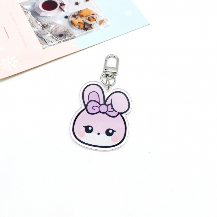 Korean Star Sooya Acrylic Keychain Pendant OPP Packaging price for 10 pcs