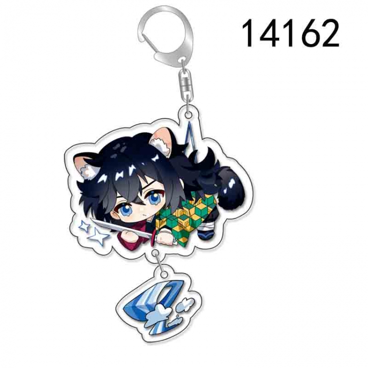 Demon Slayer Kimets Anime acrylic Pendant Key Chain  price for 5 pcs 14162