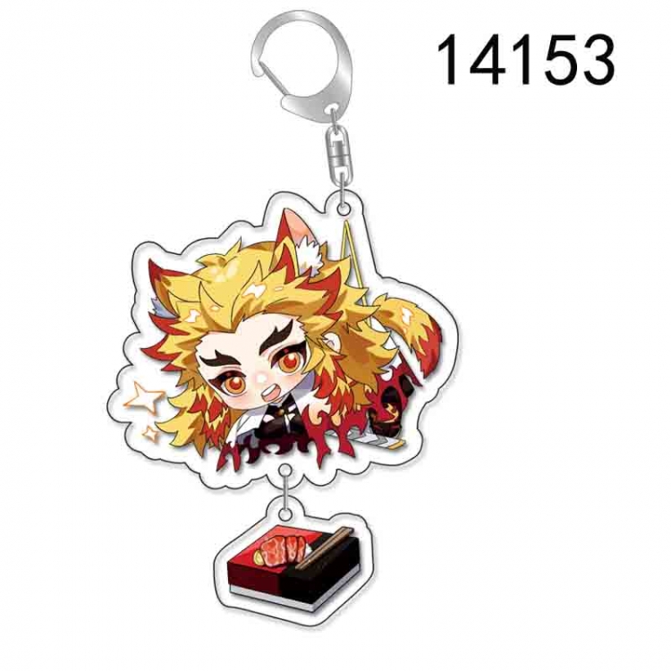 Demon Slayer Kimets Anime acrylic Pendant Key Chain  price for 5 pcs 14153