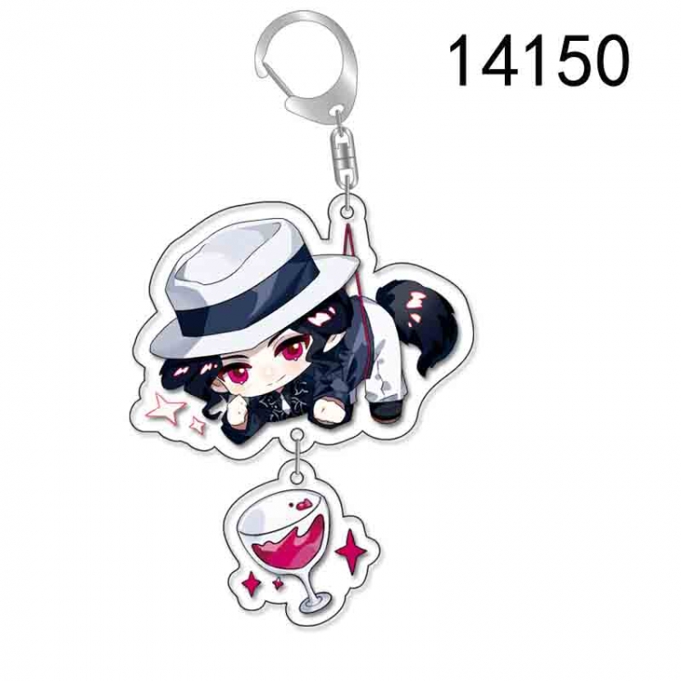 Demon Slayer Kimets Anime acrylic Pendant Key Chain  price for 5 pcs 14150