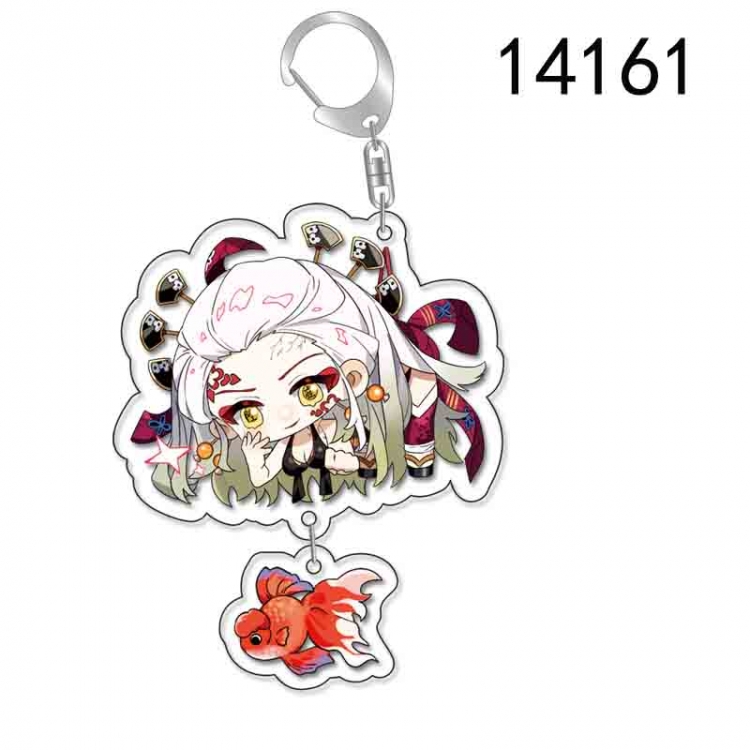 Demon Slayer Kimets Anime acrylic Pendant Key Chain  price for 5 pcs 14161