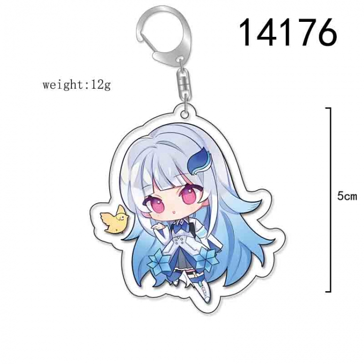 Virtual anchor Anime Acrylic Keychain Charm price for 5 pcs 14176