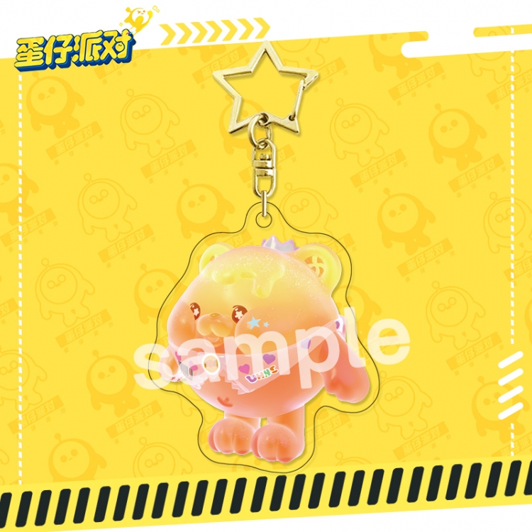 EggyParty star ring acrylic pendant bag pendant key ring price for 5 pcs