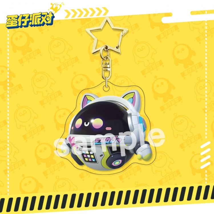 EggyParty star ring acrylic pendant bag pendant key ring price for 5 pcs