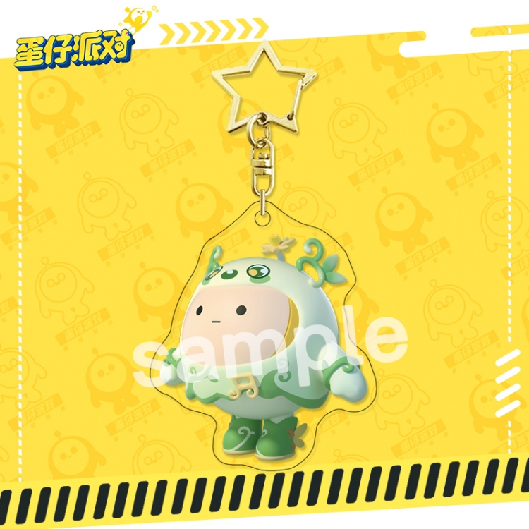 EggyParty star ring acrylic pendant bag pendant key ring price for 5 pcs