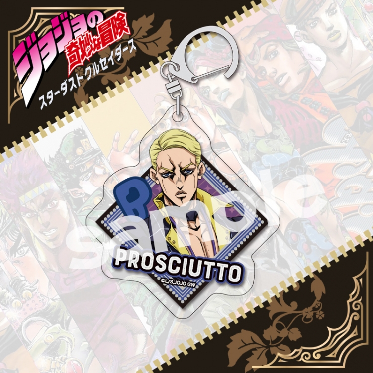 JoJos Bizarre Adventure acrylic pendant bag charm keychain price for 5 pcs
