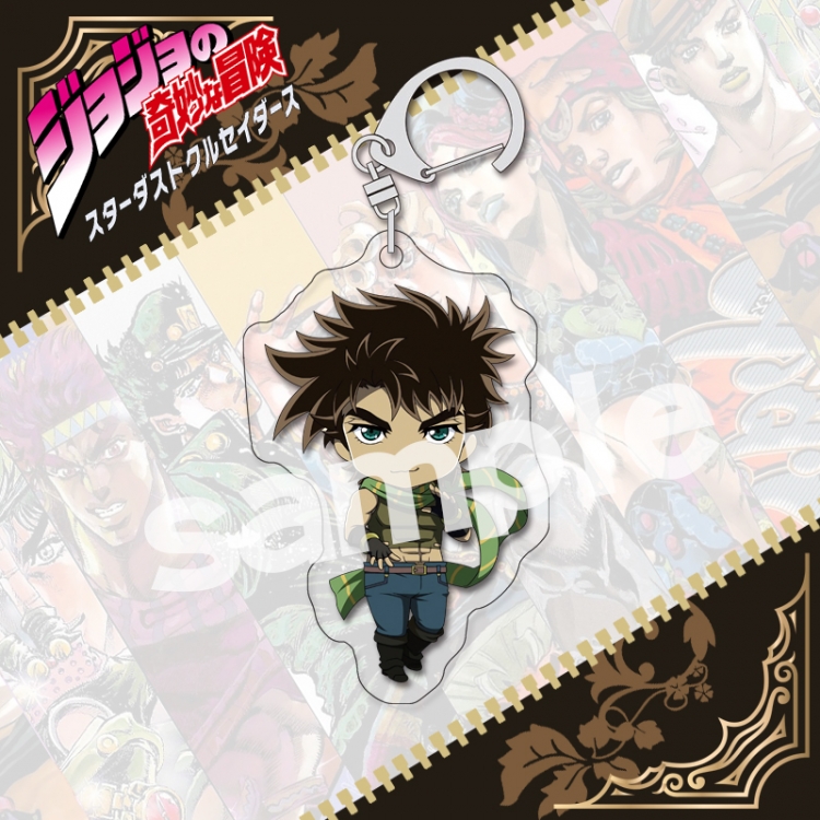 JoJos Bizarre Adventure acrylic pendant bag charm keychain price for 5 pcs