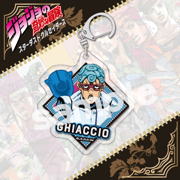 JoJos Bizarre Adventure acrylic pendant bag charm keychain price for 5 pcs
