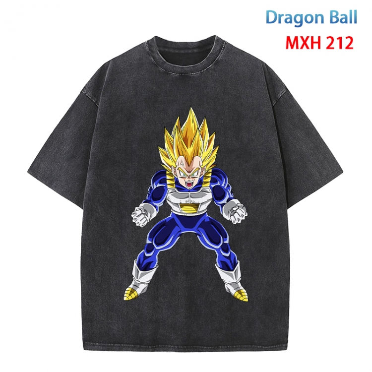 DRAGON BALL Anime peripheral pure cotton washed and worn T-shirt from S to 4XL