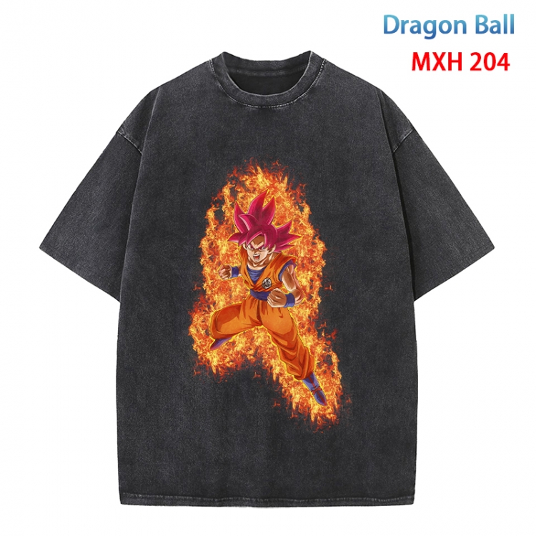 DRAGON BALL Anime peripheral pure cotton washed and worn T-shirt from S to 4XL