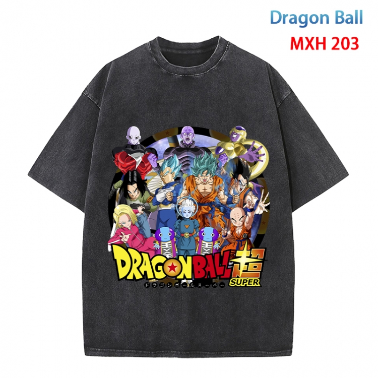 DRAGON BALL Anime peripheral pure cotton washed and worn T-shirt from S to 4XL