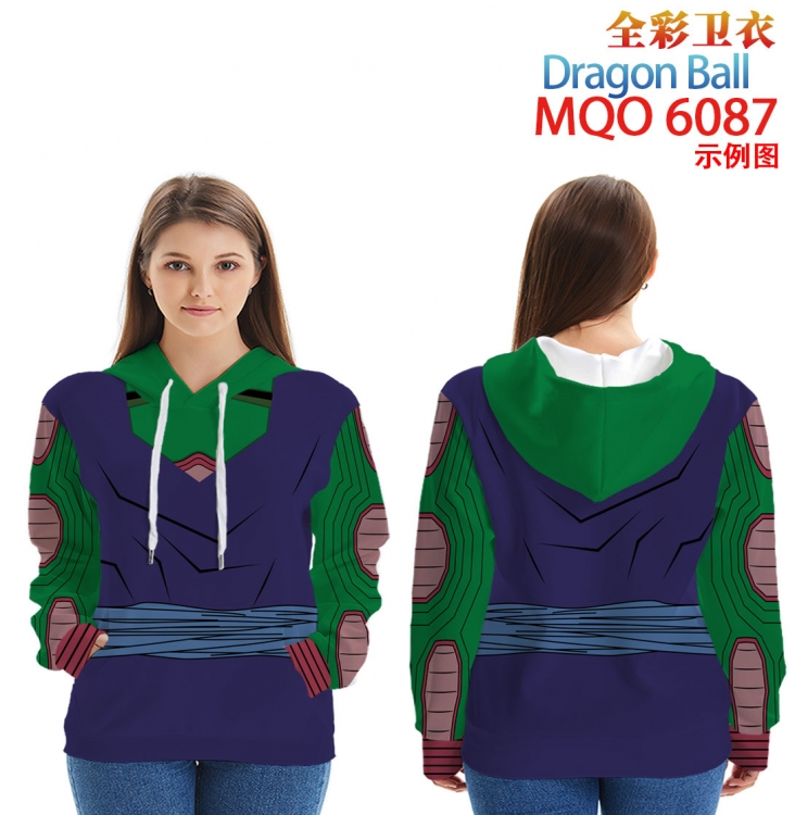 DRAGON BALL Long Sleeve Hooded Full Color Patch Pocket Sweatshirt from XXS to 4XL MQO 6087