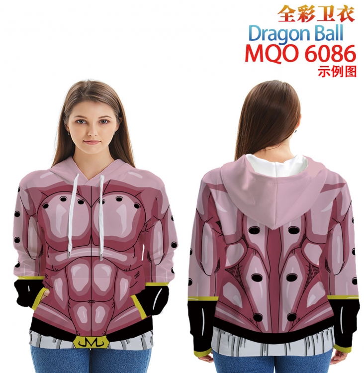 DRAGON BALL Long Sleeve Hooded Full Color Patch Pocket Sweatshirt from XXS to 4XL MQO 6086