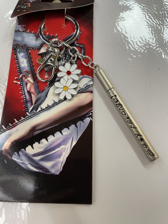 Chainsaw man  Anime peripheral metal keychain pendant price for 5 pcs