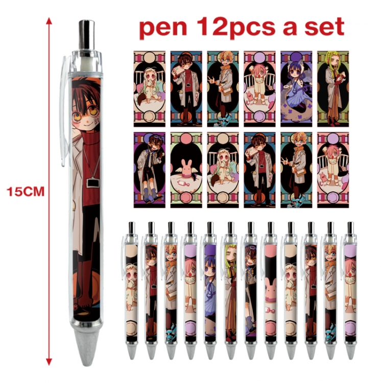 Toilet-bound Hanako-kun anime peripheral student ballpoint pen a set of 12