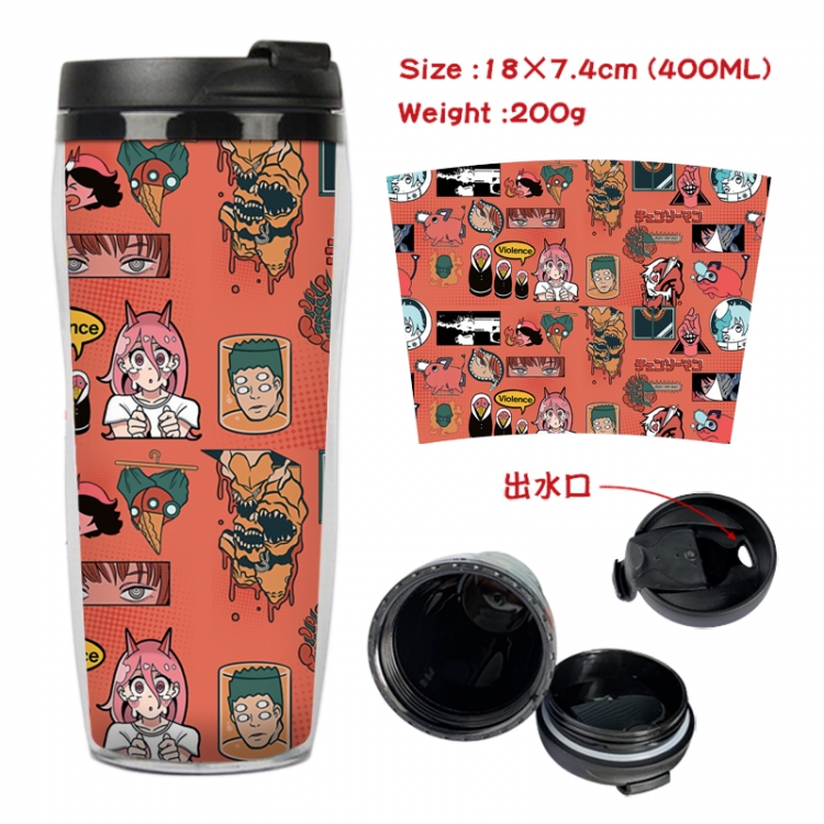 Chainsaw man Anime Starbucks leak proof and insulated cup 18X7.4CM 400ML