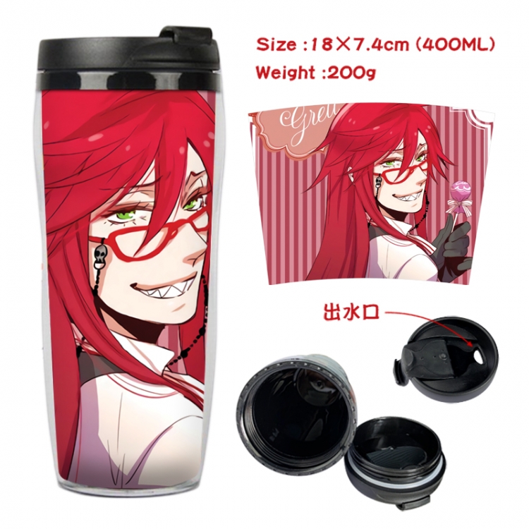 Kuroshitsuji Anime Starbucks leak proof and insulated cup 18X7.4CM 400ML