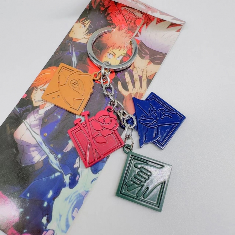 Jujutsu Kaisen Anime cartoon 4 pendant keychain pendant