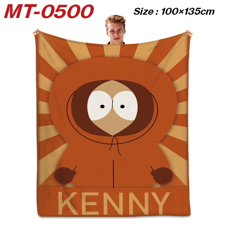 South Park  Anime flannel blanket air conditioner quilt double-sided printing 100x135cm MT-0500