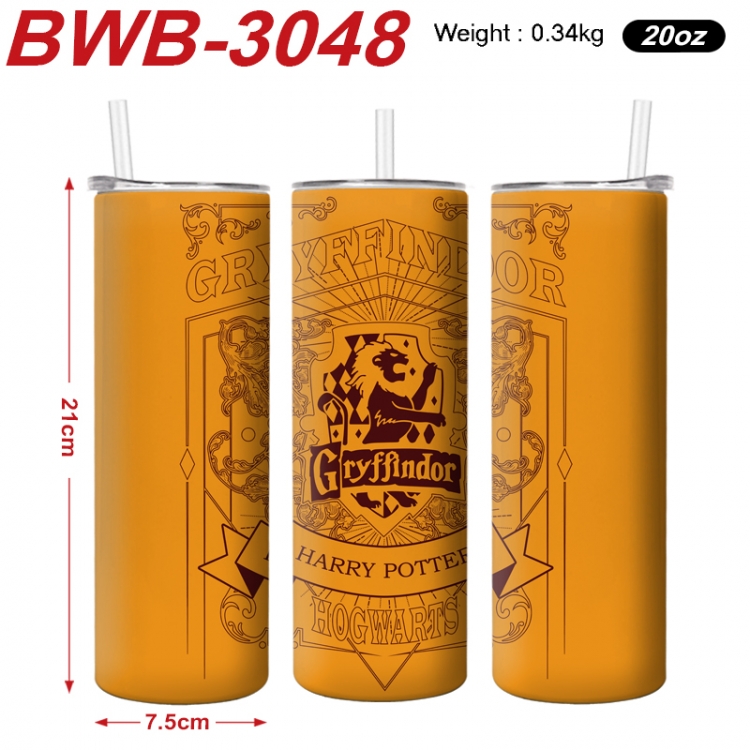 Harry Potter Anime printing insulation cup straw cup 21X7.5CM BWB-3048A