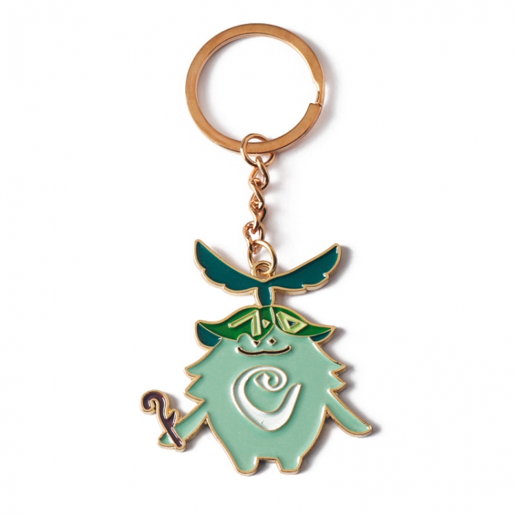 Genshin Impact Naro Elf Metal Keychain Pendant OPP packaging price for 5 pcs G532