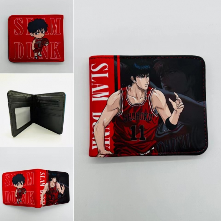 Slam Dunk Full color  Two fold short card case wallet 11X9.5CM  1449