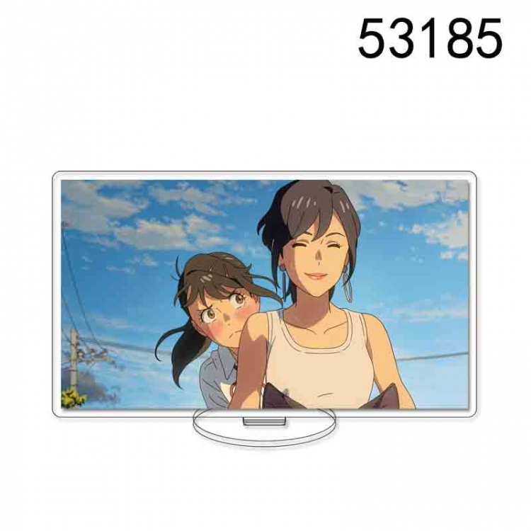 Tour of Bell and Bud  Anime characters acrylic Standing Plates Keychain 15CM 53185