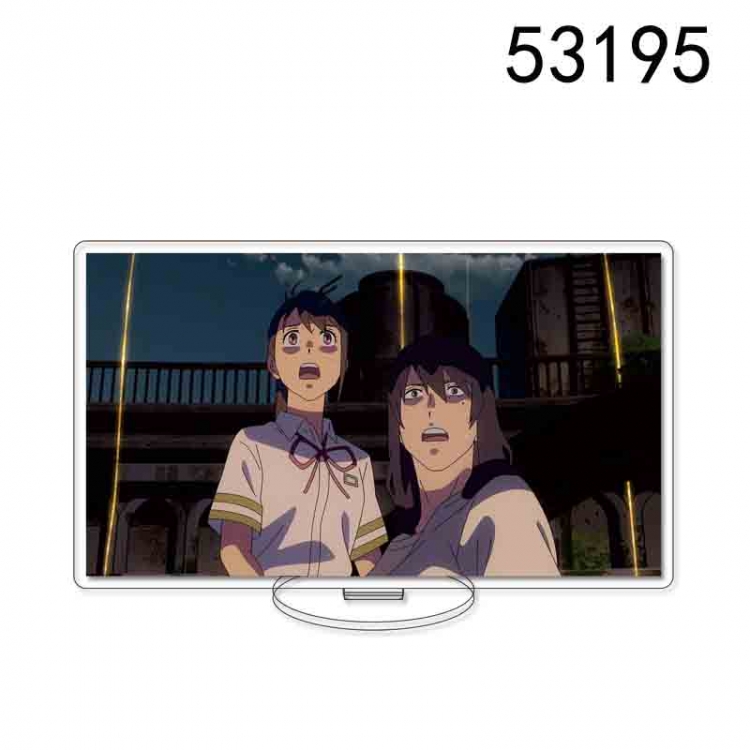 Tour of Bell and Bud  Anime characters acrylic Standing Plates Keychain 15CM 53195