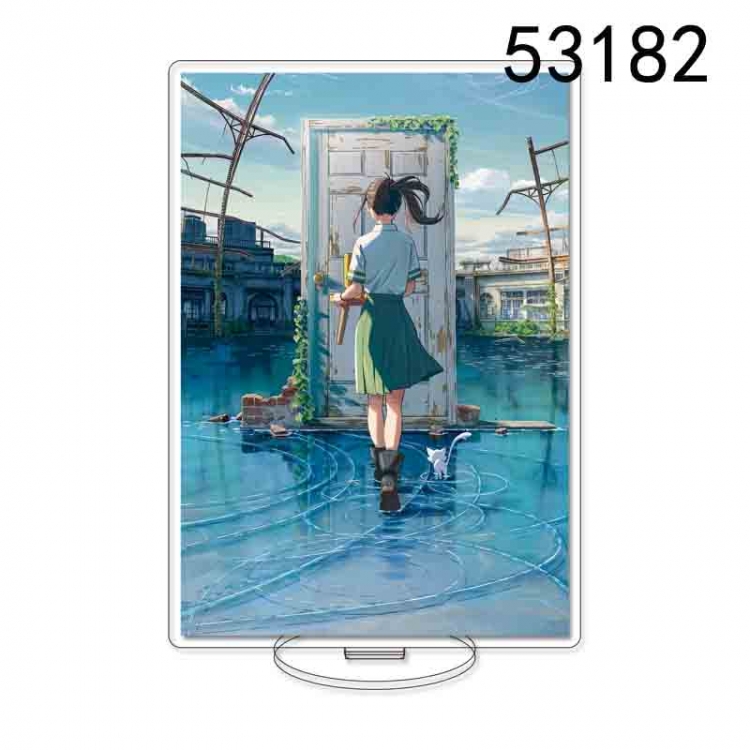 Tour of Bell and Bud  Anime characters acrylic Standing Plates Keychain 15CM 53182