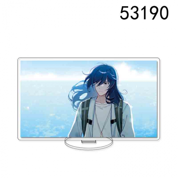 Tour of Bell and Bud  Anime characters acrylic Standing Plates Keychain 15CM 53190