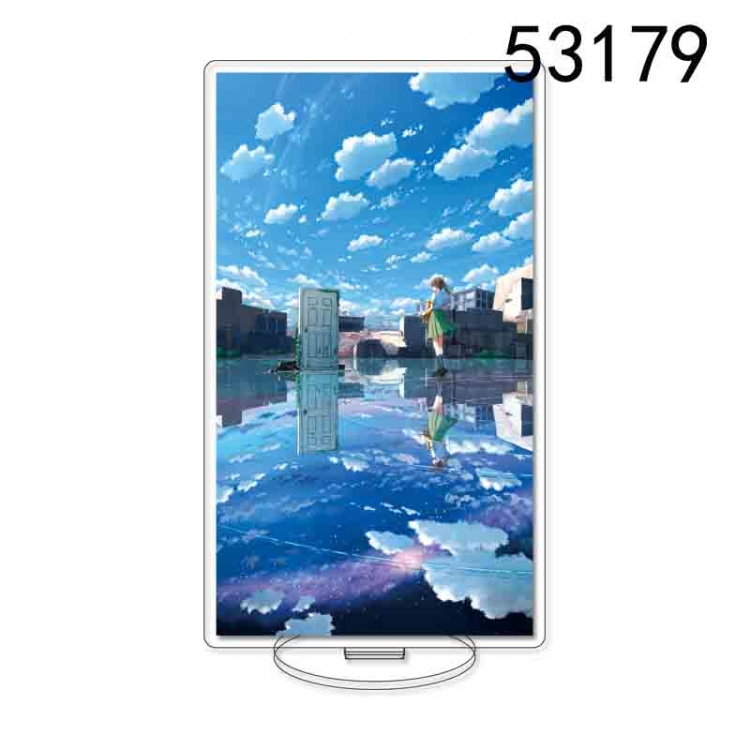 Tour of Bell and Bud  Anime characters acrylic Standing Plates Keychain 15CM 53179