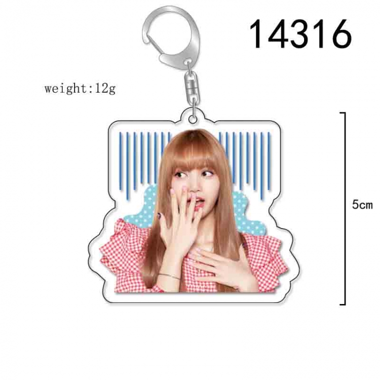 BLACK PINK Anime Acrylic Keychain Charm price for 5 pcs 14316