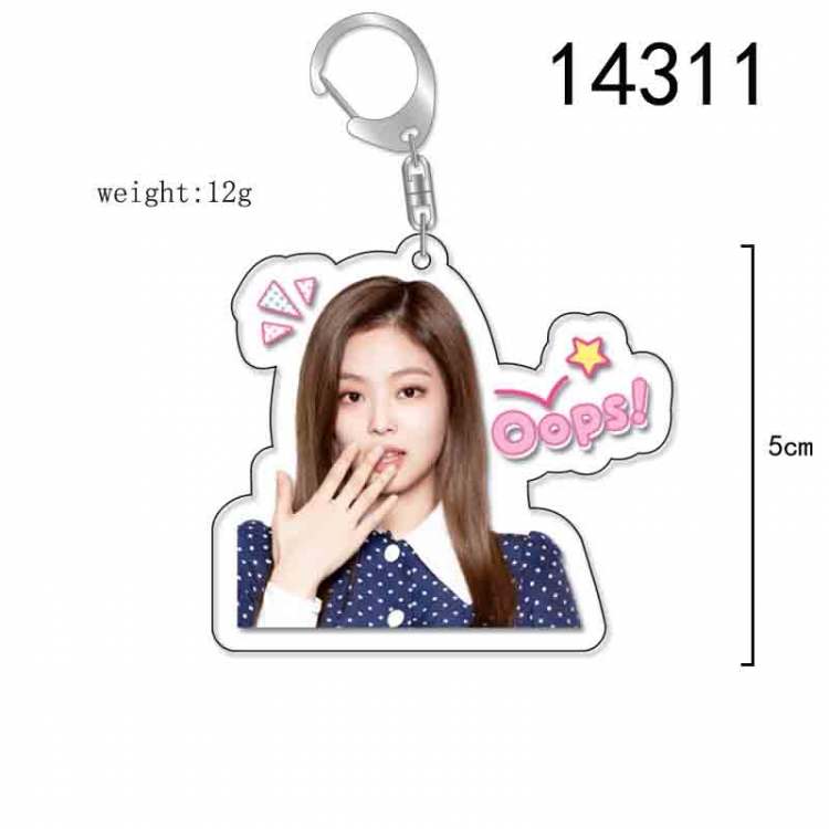 BLACK PINK Anime Acrylic Keychain Charm price for 5 pcs 14311