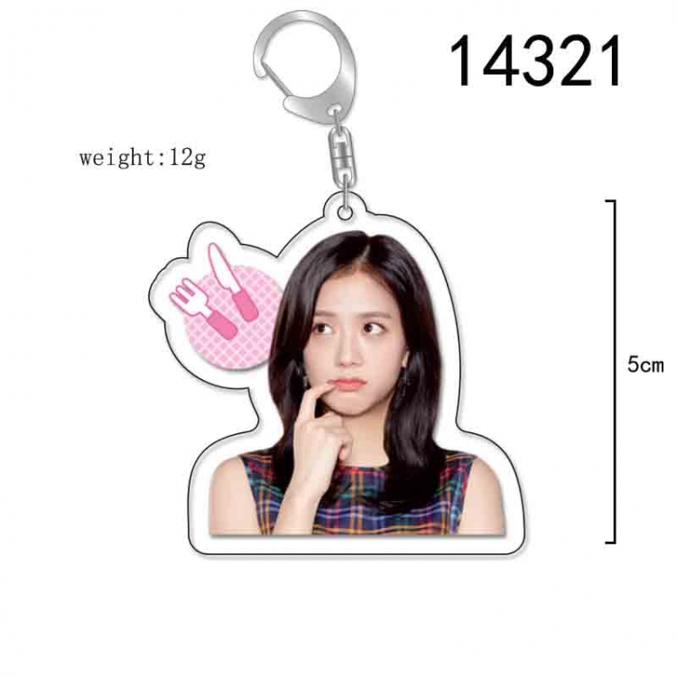 BLACK PINK Anime Acrylic Keychain Charm price for 5 pcs 14321