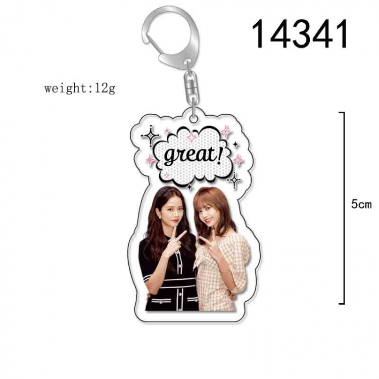 BLACK PINK Anime Acrylic Keychain Charm price for 5 pcs 14341