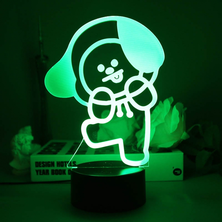 Cinnamoroll 3D night light USB touch switch colorful acrylic table lamp BLACK BASE
