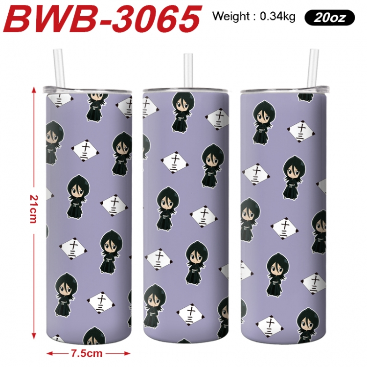 Bleach Anime printing insulation cup straw cup 21X7.5CM BWB-3065A