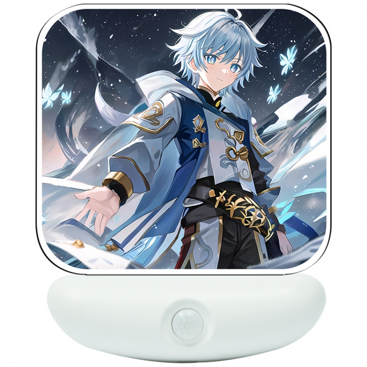 Genshin Impact Cartoon charging induction night light box package 12X8cm