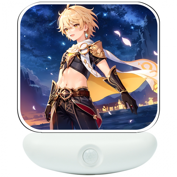 Genshin Impact Cartoon charging induction night light box package 12X8cm