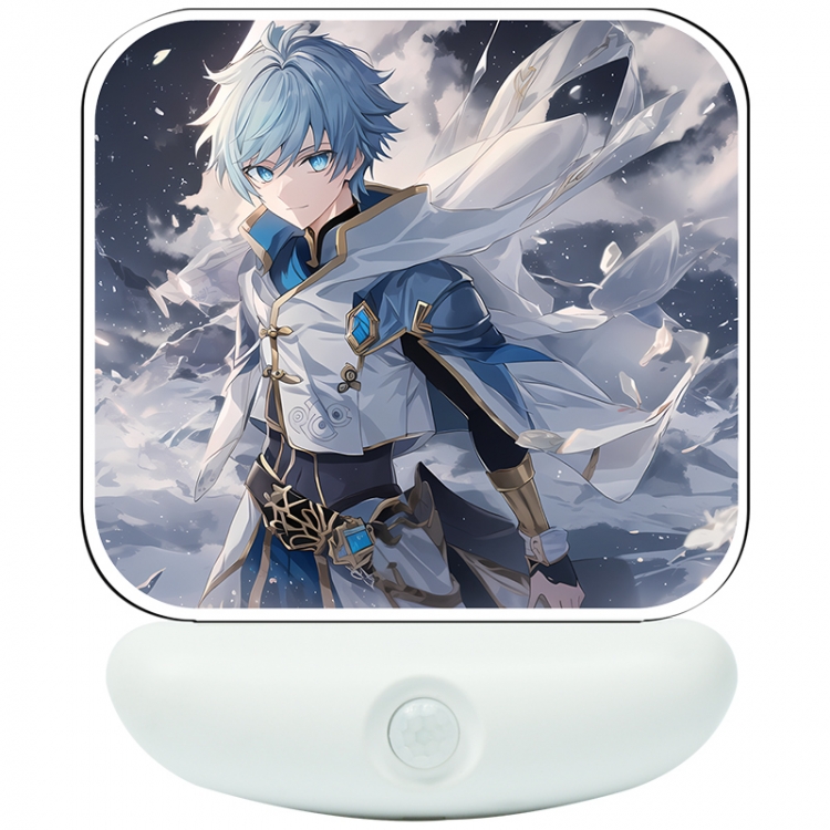 Genshin Impact Cartoon charging induction night light box package 12X8cm