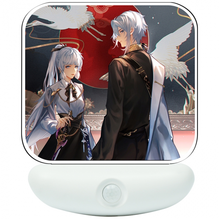 Genshin Impact Cartoon charging induction night light box package 12X8cm