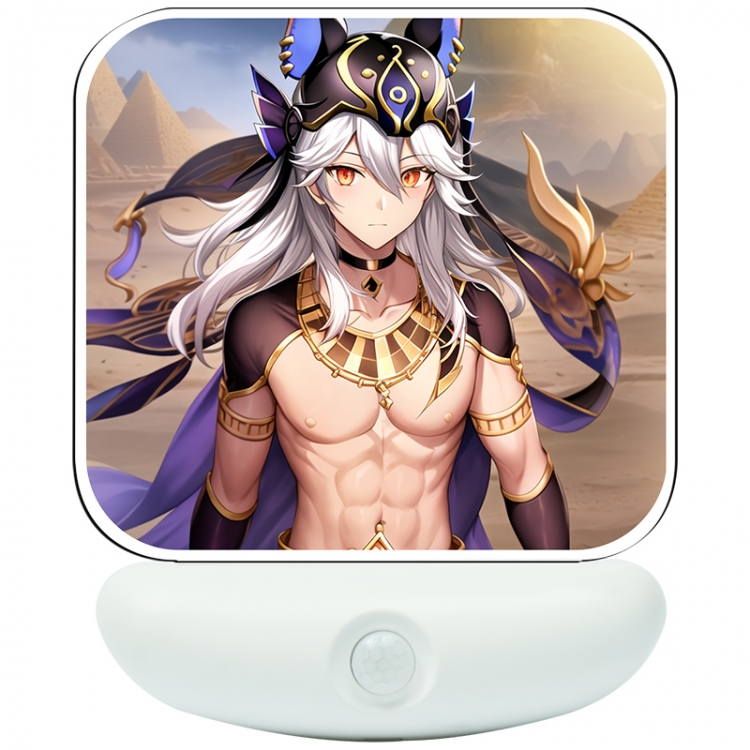 Genshin Impact Cartoon charging induction night light box package 12X8cm